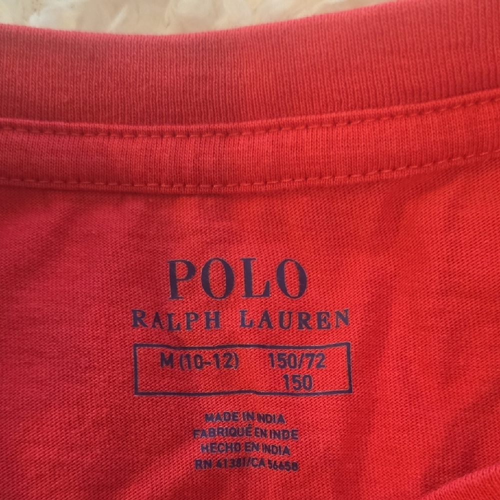 Polo by Ralph Lauren Kids' Red and Coral Tees - Picture 2 of 2